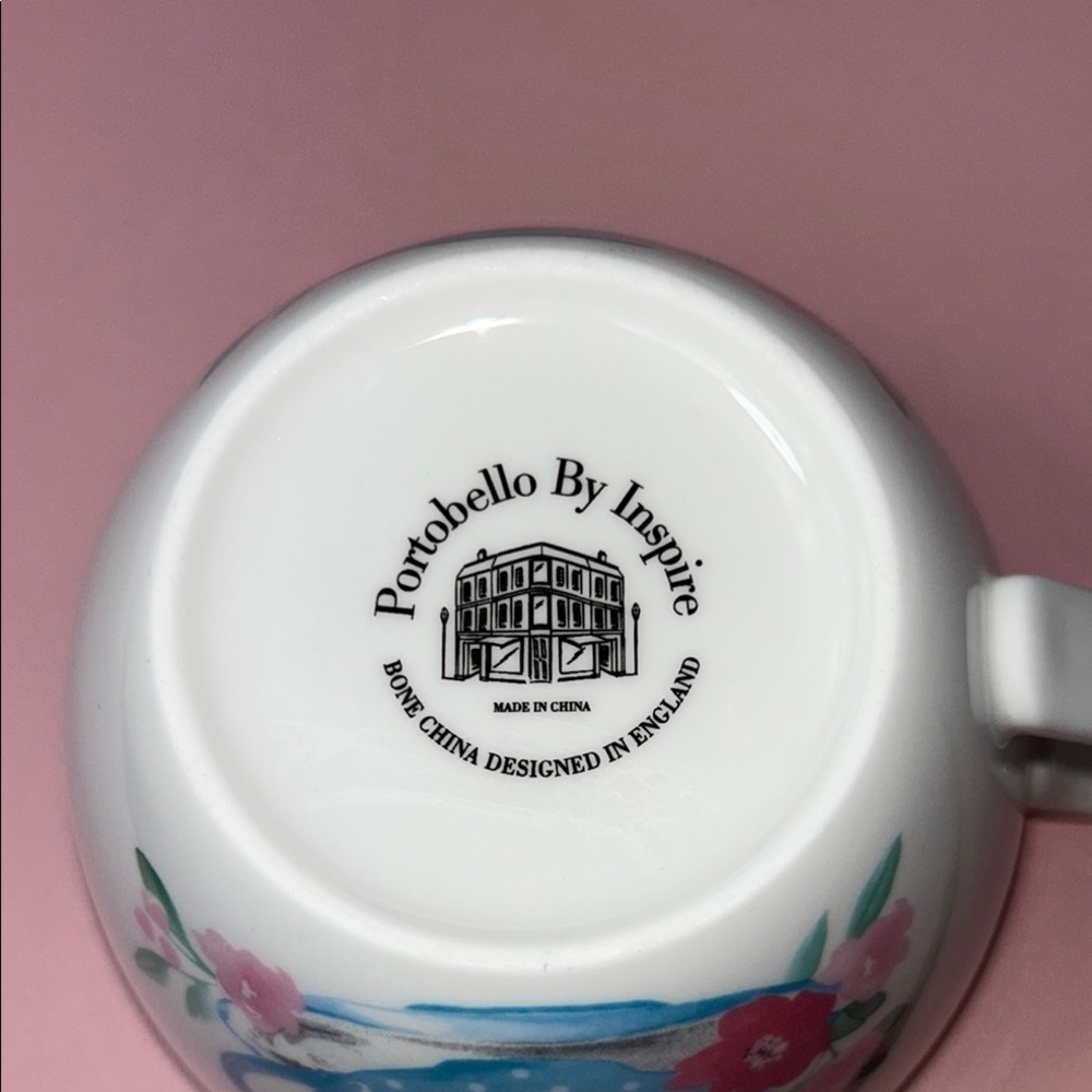 Portobello Bone China Floral Bunny Easter Mug - Picture 5 of 7